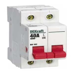 Выключатель-разъединитель 2Р 25А ВН-102 (ШНАЙДЕР) Выключатель-разъединитель 2Р 25А ВН-102 (ШНАЙДЕР)