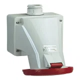 Schneider Electric 83158, настенная промышленная розетка 16 А, 3P+E, IP67, 380 В