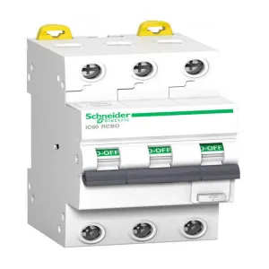 Дифавтомат Schneider Electric Acti9 3P 13А ( C ) 10 кА, 30 мА ( A ), A9D17313 (ШНАЙДЕР) Дифавтомат Schneider Electric Acti9 3P 13А ( C ) 10 кА, 30 мА ( A ), A9D17313 (ШНАЙДЕР)
