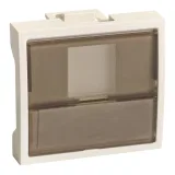 Schneider Electric ETK45045E Панель лицевая 2 модуля для 1 x RJ45 Keystone, белая
