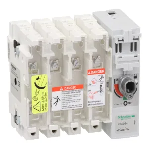 Рубильник с предохранителем Schneider Electric TeSys GS 32А 4P, A1 (ШНАЙДЕР) Рубильник с предохранителем Schneider Electric TeSys GS 32А 4P, A1 (ШНАЙДЕР)