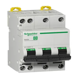Автоматический выключатель Schneider Electric Multi9 3P+N 10А (C) 10кА, M9P22710 (ШНАЙДЕР) Автоматический выключатель Schneider Electric Multi9 3P+N 10А (C) 10кА, M9P22710 (ШНАЙДЕР)