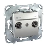 Schneider Electric MGU5.455.30ZD Розетка ТВ-SAT оконечная, алюминий