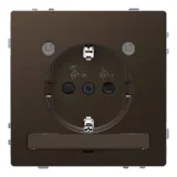 Розетка Schneider Electric MERTEN D-LIFE, скрытый монтаж, с заземлением, мокко