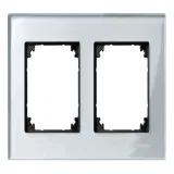 Schneider Electric Merten M-Elegance рамка 2 поста MTN4020-3260, бриллиантовое серебро
