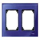 Рамка 2 поста Schneider Electric MERTEN M-ELEGANCE, сапфир
