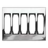 Рамка 5 постов Schneider Electric MERTEN M-ELEGANCE (хром) MTN403539