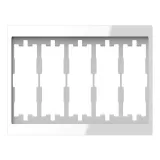 Schneider Electric MERTEN D-LIFE рамка 5-постовая белый кристалл MTN4050-6520