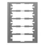 Schneider Electric Merten D-Life MTN4050-6536 рамка 5 постов, нержавеющая сталь