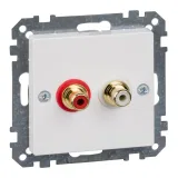 Schneider Electric MTN4350-0325, аудио-розетка, белая