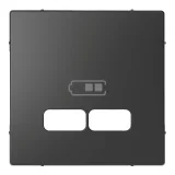 Schneider Electric Merten D-Life MTN4367-6034 - центральная плата USB, антрацит