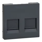 Schneider Electric MERTEN SYSTEM M MTN4562-0414 (антрацит) накладка розетки информационной