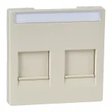 Schneider Electric MERTEN SYSTEM M MTN4564-0344 — накладка на розетку информационную, бежевый