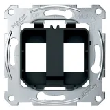 Schneider Electric MTN4566-0003 (Опорная плата для модульных разъёмов Jack), черная