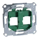 Schneider Electric Merten MTN4566-0004 Опорная плата для модульного штепсельного разъема, зеленая