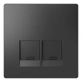 Schneider Electric MERTEN D-LIFE накладка на информационную розетку RJ45, антрацит, MTN4572-6034