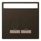 Schneider Electric MERTEN D-LIFE накладка на информационную розетку RJ45, мокко, MTN4574-6052