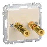 Schneider Electric MTN468844: центральная плата для розетки с разъемом для громкоговорителя (бежевый)