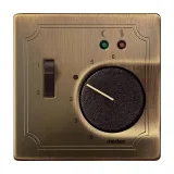 Накладка на термостат Schneider Electric MERTEN SYSTEM DESIGN, античная латунь, MTN537543