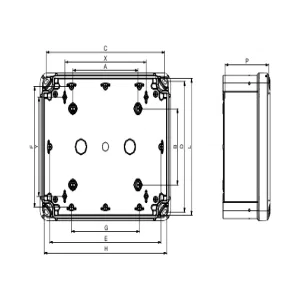 Корпус Schneider Electric THALASSA, 194x241x87мм, IP66, пластик (ШНАЙДЕР) Корпус Schneider Electric THALASSA, 194x241x87мм, IP66, пластик (ШНАЙДЕР)