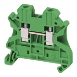 Клеммник винтовой проходной Schneider Electric Linergy TR 4 мм², зеленый, NSYTRV42GN