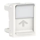 Schneider Electric New Unica Накладка на розетку RJ45, 1 модуль, белый, для разъема S-One