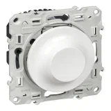 Schneider Electric S52R518 Odace, светорегулятор поворотно-нажимной 9–100 Вт, белый