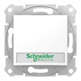 Schneider Electric SDN1700421, кнопочный выключатель с подсветкой, белый