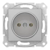 Розетка Schneider Electric SEDNA, скрытый монтаж, алюминий