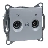 Розетка TV-FM Schneider Electric SEDNA, оконечная, алюминий