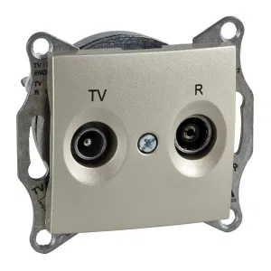 Розетка TV-FM Schneider Electric SEDNA, оконечная, титан (ШНАЙДЕР) Розетка TV-FM Schneider Electric SEDNA, оконечная, титан (ШНАЙДЕР)