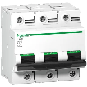 Schneider Electric A9N18365 Автоматический выключатель Acti9 C120N, 3 полюса, 80 A, тип C (ШНАЙДЕР) Schneider Electric A9N18365 Автоматический выключатель Acti9 C120N, 3 полюса, 80 A, тип C (ШНАЙДЕР)