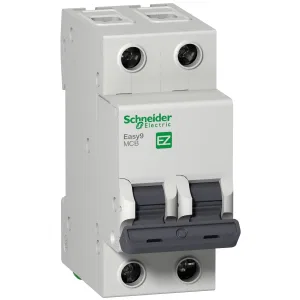 Schneider Electric EZ9F34216 Автоматический выключатель Easy9, 2 полюса, 16 А, характеристика C, 4,5 кА (ШНАЙДЕР) Schneider Electric EZ9F34216 Автоматический выключатель Easy9, 2 полюса, 16 А, характеристика C, 4,5 кА (ШНАЙДЕР)