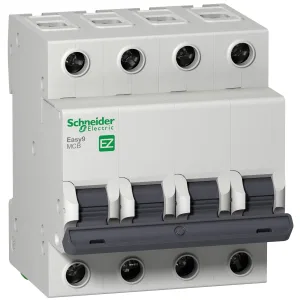 Schneider Electric EZ9F34425 автоматический выключатель Easy9, 4 полюса, 25 A, тип C, 4,5 kA (ШНАЙДЕР) Schneider Electric EZ9F34425 автоматический выключатель Easy9, 4 полюса, 25 A, тип C, 4,5 kA (ШНАЙДЕР)