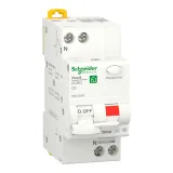 R9D55606 Автоматический выключатель дифференциального тока (АВДТ) Schneider Electric Resi9, 6A, 30mA, тип A, кривая отключения C, 2 полюса, 6kA, электро-механического типа, ширина 2 модуля DIN