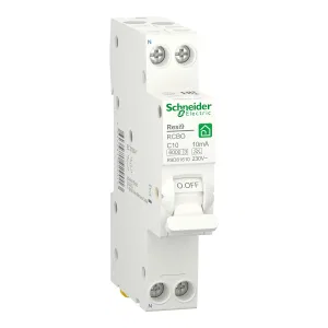 R9D81610 Автоматический выключатель дифференциального тока (АВДТ) Schneider Electric Resi9, 10A, 10mA, тип A, кривая отключения C, 2 полюса, 6kA, электро-механического типа, ширина 1 модуль DIN (ШНАЙДЕР) R9D81610 Автоматический выключатель дифференциального тока (АВДТ) Schneider Electric Resi9, 10A, 10mA, тип A, кривая отключения C, 2 полюса, 6kA, электро-механического типа, ширина 1 модуль DIN (ШНАЙДЕР)