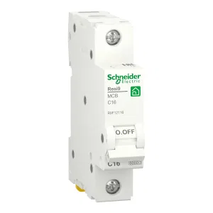 R9F12116 Автоматический выключатель Schneider Electric Resi9, 1 полюс, 16A, тип C, 6kA (ШНАЙДЕР) R9F12116 Автоматический выключатель Schneider Electric Resi9, 1 полюс, 16A, тип C, 6kA (ШНАЙДЕР)