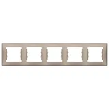 Schneider Electric Sedna SDN5800968 Рамка на 5 постов, горизонтальная, титан